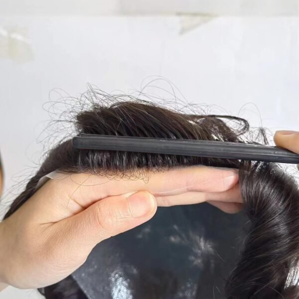 Men's Toupee with Full PU - Image 2